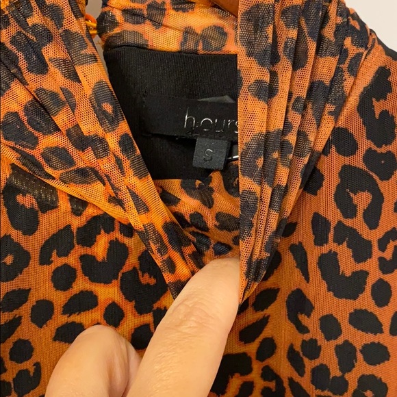 H:OURS ARNA MINI DRESS IN LEOPARD Revolve Sz: S - Picture 3 of 7